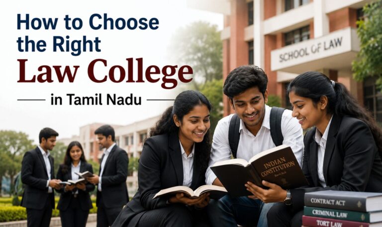 How to Choose the Right Law College in Tamil Nadu