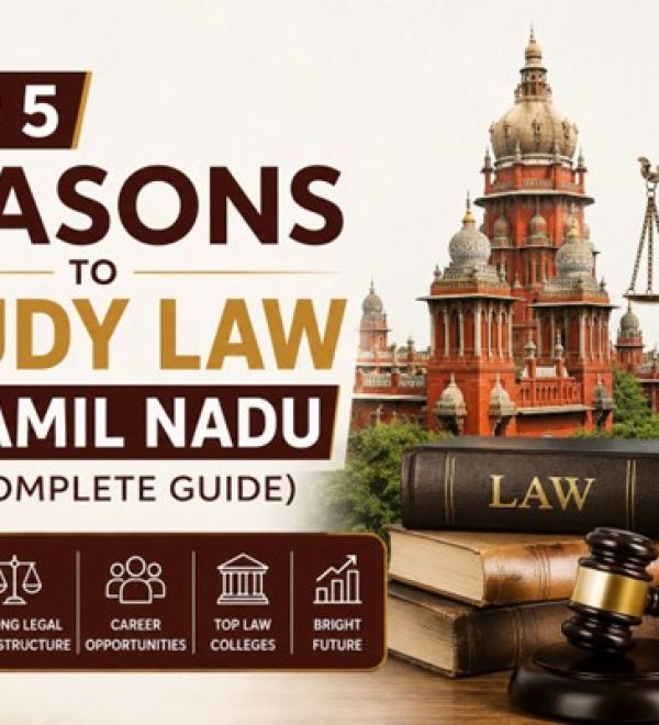 Top 5 Reasons to Study Law in Tamil Nadu (2026 Complete Guide)
